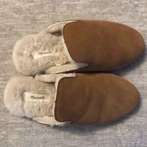 Madewell Tan Suede Slippers